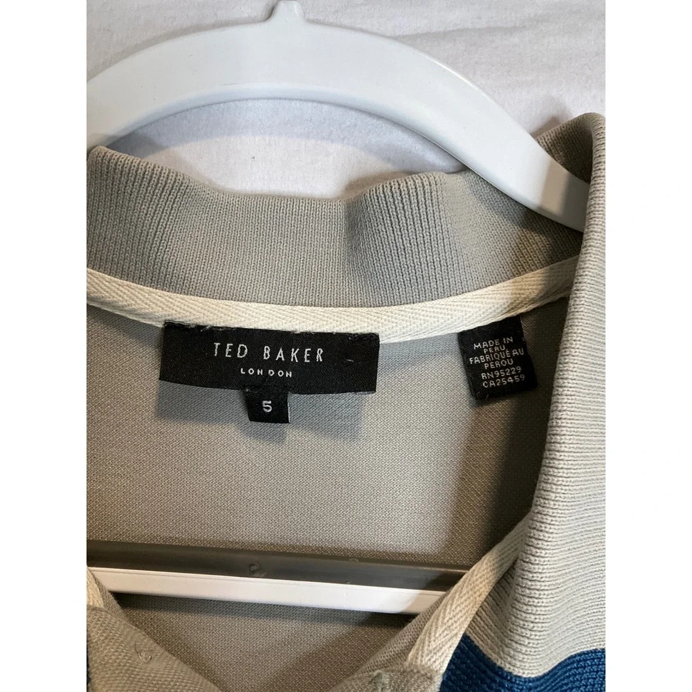 Ted Baker London‎ Polo Grey Casual Comfort Stretch Golf 5 / XL